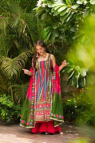 Jaipur, Clothing & Accessories, INR 12000,  Buy Idaho Noorani Heavy Suit Set Online
