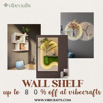 Noida, Household Items, INR 5499,  Wall Shelf &ndash; Stylish Storage Solutions By Vibecrafts
