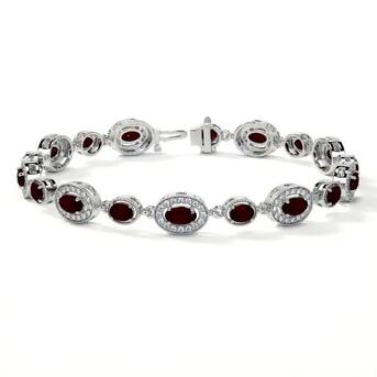 New York, Jewelry, USD 6160,  Ruby Diamond Tennis Bracelet &ndash; Luxury Sale