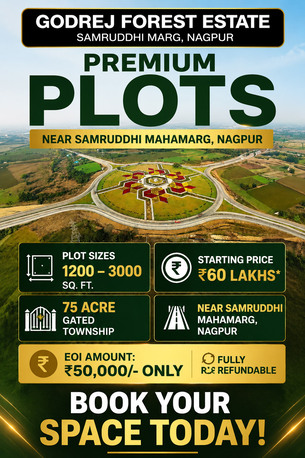 Nagpur, Residential Plots, INR 6000000,  1200 Sq. Feet,  A New Benchmark In Plot Development At Godrej Forest Estate Nagpur