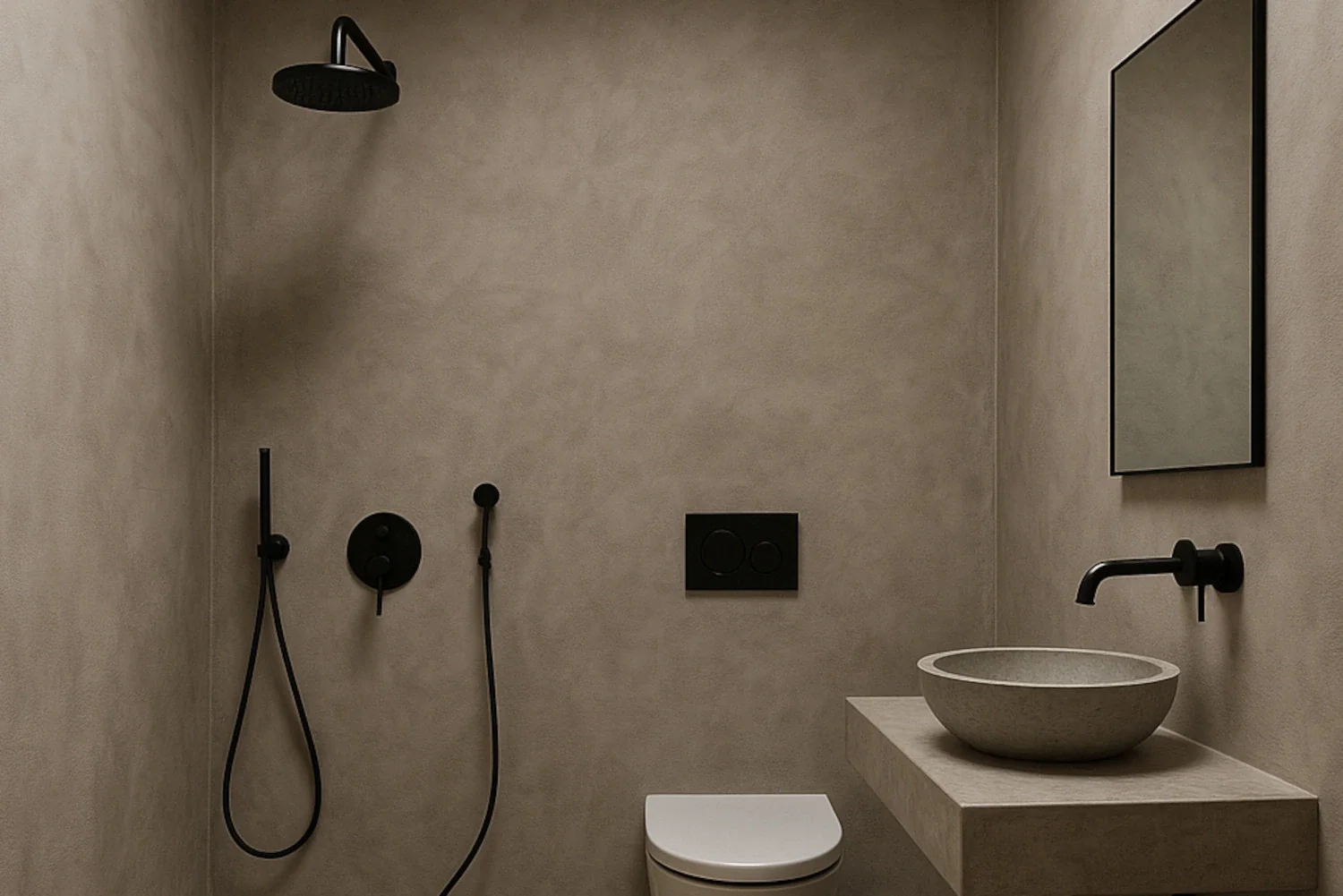 Manama, Interior Design, Microcement Wall Finishes Work  ( Smooth & Rough Finishes Available )