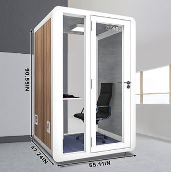 New York, Furniture, USD 4999,  Square Soundproofing Rooms With Stylish Wood Grain Office Booths