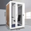 USD 4999,  Square Soundproofing Rooms With Stylish Wood Grain Office Booths