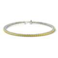 USD 3223,  Shop Round Yellow Sapphire Women Bracelets In 14K White Gold Online
