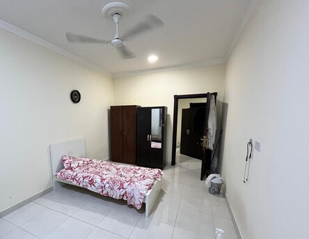 East Riffa, Rooms for Rent, BHD 100/month,  35 Sq. Meter,  Spacious Room In A Furnished Flat, Incl Ewa Seperate Toilet For Indian Exectv Bachlr