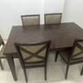SAR 600,  Dining Table With 6 Chairs For Sale