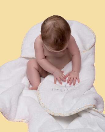 New York, Baby & Kid Stuff, USD 184,  Luxury Yellow Hooded Baby Towel For Father