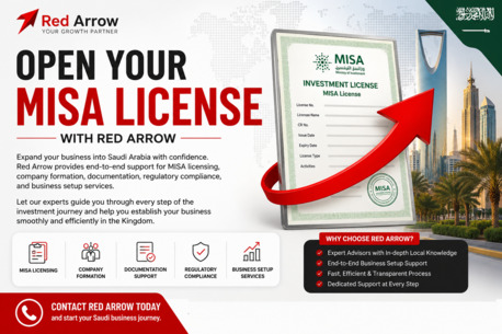 Riyadh, Business, Open Your MISA License With Red Arrow (we Have Company In Bahrain Also ))