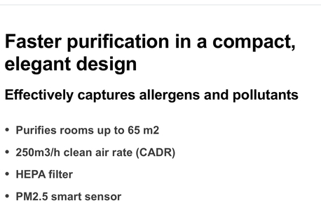 Riyadh, Electronics, SAR 500,  Philips Air Purifier PureProtect Mini 900 Series