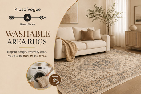 Paris, Furniture, EUR 51,  Washable Area Rugs | Easy-Clean, Stylish & Durable Rugs &ndash; Ripaz Vogue