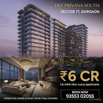 Gurgaon, Real Estate For Sale, INR 60000000,  4 BR,  3577 Sq. Feet,  DLF Privana South Apartments For Sale | Sector 77 Gurgaon