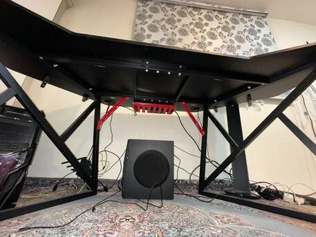 Dammam, Furniture, SAR 300,  Gaming Desk Carbon Fiber With Mousepad Carpet 180X70cm
