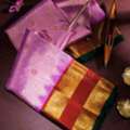 INR 48050,  Elegant Lavender Silk Sarees | Pashudh