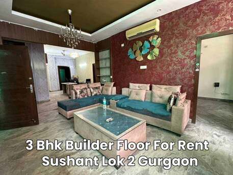 Gurgaon, Farm & Garden, INR 65000,  3 Bhk Builder Floor For Rent In Sushant Lok 2 Gurgaon
