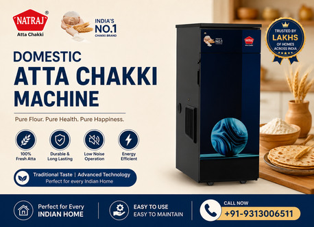 New Delhi, Appliances, Automatic Domestic Atta Chakki Machine - Natraj Aata Chakki