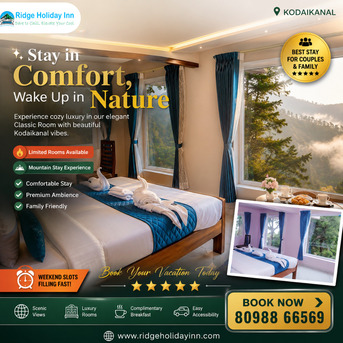 Mumbai, Travel, Affordable Luxury Stay In Kodaikanal | Book Ridge Holiday Inn