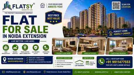 Noida, Real Estate For Sale, Flat For Sale In Noida Extension