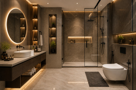 Lucknow, Construction, Modern Bathroom Design In Lucknow | Bajrang Homes
