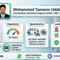 MECHANICAL ENGINEER, 10-YRS EXP: IN HVAC-MEP SITE INSTALLATIONS IQAMA TRANSFERABLE