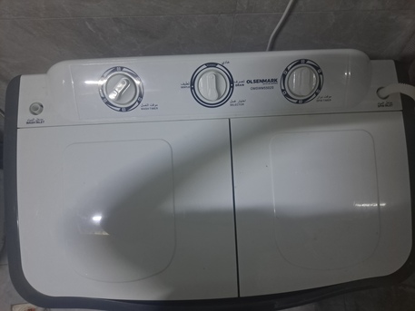 Al Malaz, Household Items, SAR 400,  Under Warranty Semi Auto Washing Machine Olsenmark 10kg