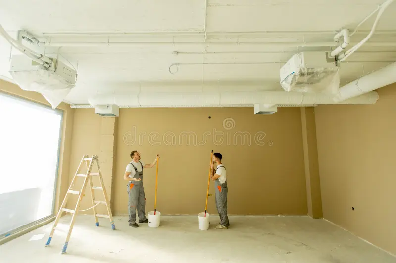 Al Malqa, Construction, دهانات داخلي خارجي