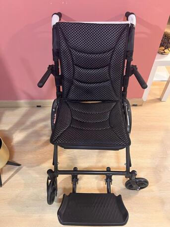 Riyadh, Health & Beauty Items, SAR 450,  Ultralight Transport Wheelchair, Folding Portable Boarding Travelling Wheelchair