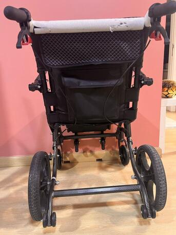 Riyadh, Health & Beauty Items, SAR 450,  Ultralight Transport Wheelchair, Folding Portable Boarding Travelling Wheelchair
