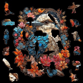 Sydney, Baby & Kid Stuff, AUD 55,  Botanical Kookabura Portrait Wooden Puzzle