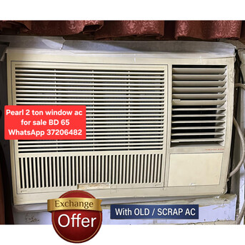 Manama, Air Conditioners, BHD 65,  ✅️ 2 Ton Pearl Window Ac For Sale In Good Condition With Delivery