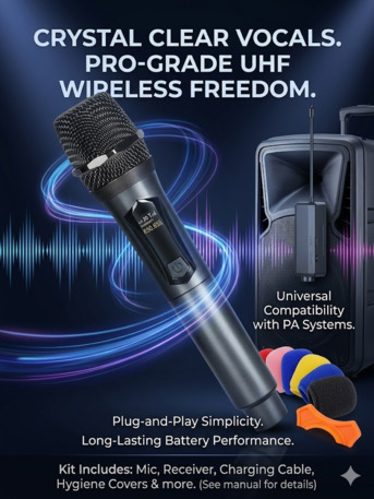 Gudaibiya, Home Audio, BHD 6,  Professional Universal Wireless Microphone System - Unused