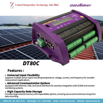 Kuala Lumpur, Tools, DataTaker DT80C Universal Data Logger
