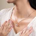 INR 7890,  Serene Seashell Pearl Pendant