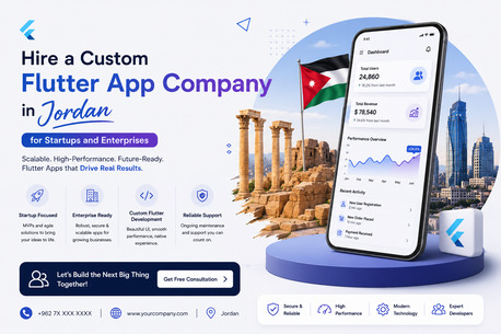 Amman, Software, JOD 10000,  Hire A Custom Flutter App Company In Jordan For Startups And Enterprises.