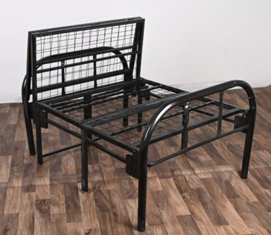 Al Khobar Al Shamalia, Household Items, SAR 150,  Folding Bed 190 X 90cm, Portable Foldable Bed With Mattress In Good Condition