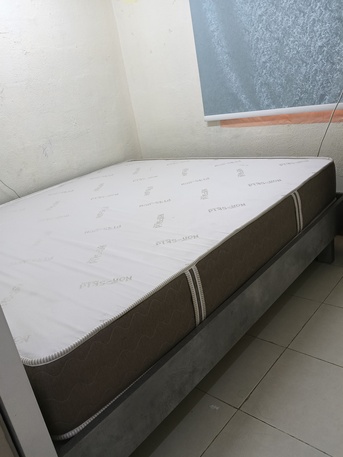 Al Dana, Furniture, SAR 1100,  IKEA King Size Bed With Mattress For Sale