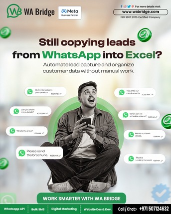 Dubai, Marketing, Automate WhatsApp Lead Capture & Customer Management - WA Bridge