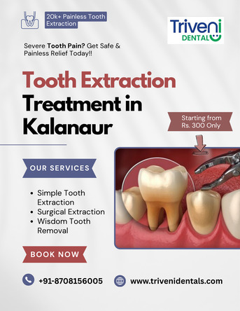 Haryana, Dental, Tooth Extraction Treatment In Kalanaur, Rohtak | Triveni Dental