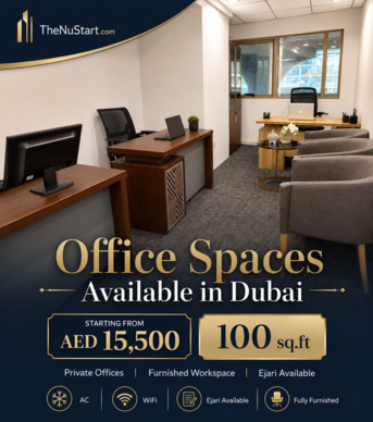 Dubai, Offices, AED 15500,  Furnished Office Space Dubai With Ejari AC WiFi From AED 15500