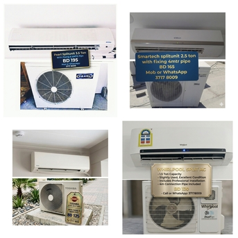 Manama, Air Conditioners, BHD 165,  🌍🌐Variety Of Splitunit In Good Condition For Sale With Delivery And Fixing