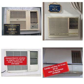 Manama, Air Conditioners, BHD 60,  🌍🌐Variety Of Window Ac In Good Condition For Sale With Delivery And Fixing