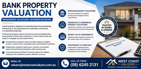 Perth, Real Estate, Bank Property Valuation &ndash; Independent Property Valuers For Mortgage Security