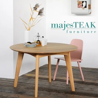 Kuala Lumpur, Furniture, MYR 2300,  Round Teak Dining Table -Soft Edge