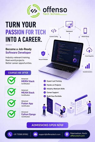 Kerala, Education, Offenso Tech Academy &ndash; Industry-Certified Software Courses In Kochi, Kerala | MERN | Flutt