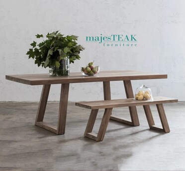 Kuala Lumpur, Furniture, MYR 6800,  Solid Teak Table -Stout Design.
