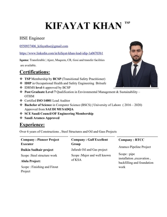 Riyadh, Job Seekers, Senior HSE Officer | Urgently Available