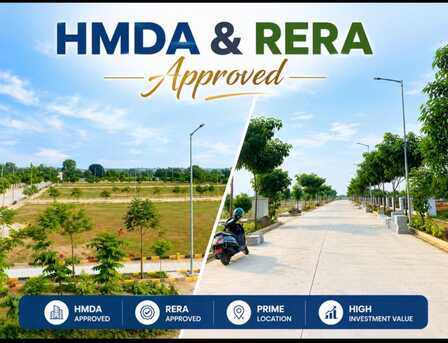 Hyderabad, Residential Plots, INR 22000,  243 Sq. Yard,  HMDA & RERA  APPROVED Open Plots For Sale @ Maheswaram