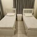 SAR 600,  2 Single Beds With Mattresses, 1 Cupboard, 1 Center Table