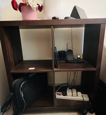 Jubail, Furniture, SAR 150,  Wooden Bookshelf / Show Case New Condition Home Box