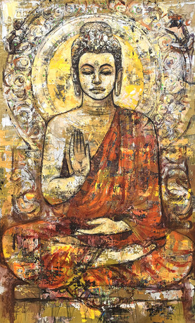 Mumbai, Household Items, Buddha Paintings For Living Room | Bring Home Serenity
