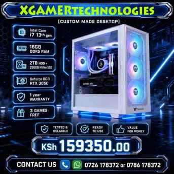 Nairobi, Computers, KES 159350,  Built To Spec Core I7 16gb DDR5 RAM Gaming Desktop